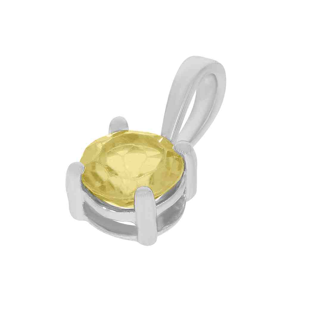 Yellow Topaz Gemstone Pendant PD31344A YELLOW TOPAZ